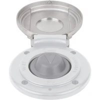 Buton De Punte Pentru Troliu Quick Down, Capac Inox, Alb
