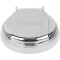 Buton de Punte pentru Troliu QUICK UP, Capac Inox, Alb