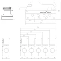 Opritor pentru Parame EASYLOCK Maxi 5 Cai 10-14mm Gri Opritor pentru Parame EASYLOCK Maxi 5 Cai 10-14mm Gri