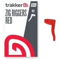 Adaptor Trakker Zig Fishing Riggers, Red, 10buc/plic