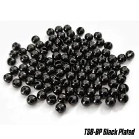 Bile Tungsten Slotted Beads 2.8mm Black Painted 10 Buc/plic