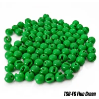 Bile Tungsten Slotted Beads 2.8mm Fluo Green 10 Buc/plic