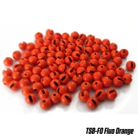 Bile Tungsten Slotted Beads 3.8mm Fluo Orange 10buc/plic