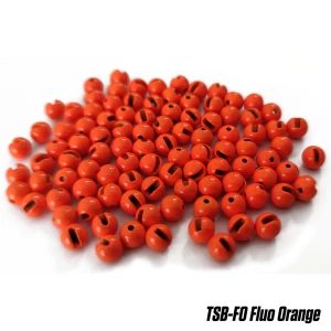 BILE TUNGSTEN SLOTTED BEADS 5.5mm FLUO ORANGE 10buc/plic BILE TUNGSTEN SLOTTED BEADS 5.5mm FLUO ORANGE 10buc/plic