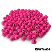 Bile Tungsten Slotted Beads 5.5mm Fluo Pink 10buc/plic