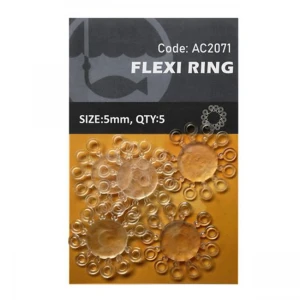 Flexi Ring Orange 5mm 5 buc/plic