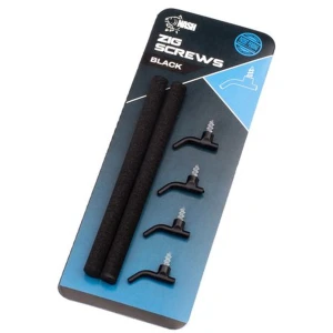 Kit Momeala NASH Zig Screw Large, Black, 4buc/pac