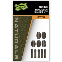 Lest Tungsten Fox Edges Tubing Tungsten Sinker Kit, 5buc/pac