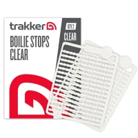 Opritoare Trakker Boilie Stops Clear Tpx5, 240buc/pac