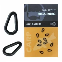 Rig Rings Orange Ovale 3mm  10buc