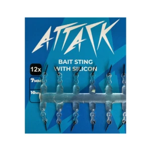 SPIN MOMEALA ATTACK NEGRU CU SILICON 7mm