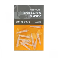 Surub Pop-up Orange Plastic Bait Screws 10buc 20mm