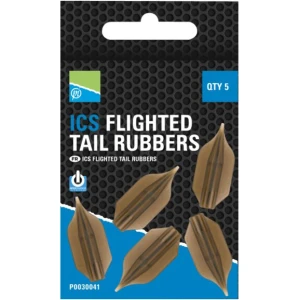 Aripioare PRESTON Ics Flighted Tail Rubbers, 5buc/pac