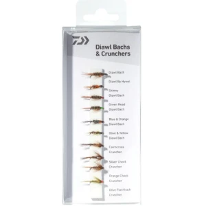 Muste DAIWA Fly Pack Diawl Bachs and Crunchers, 12buc/pac Muste DAIWA Fly Pack Diawl Bachs and Crunchers, 12buc/pac