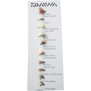 Muste DAIWA Fly Pack River Dry Flies, 10buc/pac Muste DAIWA Fly Pack River Dry Flies, 10buc/pac