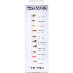 Muste DAIWA Fly Pack River Nymphs, 10buc/pac Muste DAIWA Fly Pack River Nymphs, 10buc/pac