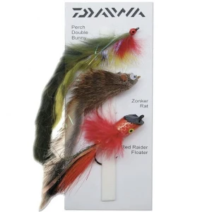 Muste DAIWA Fly Pack Selection Pike Flies 3 Different Types, 3buc/pac