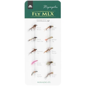Muste MIKADO Artificial Flies Nymphs Barbless, 8buc/pac Muste MIKADO Artificial Flies Nymphs Barbless, 8buc/pac