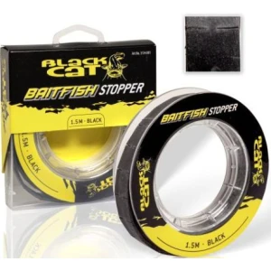 Black Cat Baitfish Stopper, 105x1.5x1.5cm, Black Black Cat Baitfish Stopper, 105x1.5x1.5cm, Black
