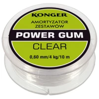 Elastic Powergum Method Feeder Konger Shock Absorber Clear, 5m, 0.8mm, 6kg