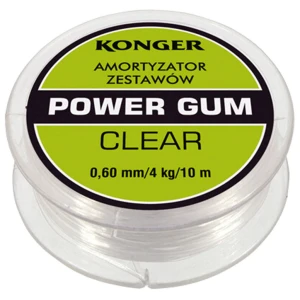 Elastic Powergum Method Feeder Konger Shock Absorber Clear, 5m, 1.0mm, 8kg Elastic Powergum Method Feeder Konger Shock Absorber Clear, 5m, 1.0mm, 8kg