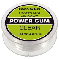 Elastic Powergum Method Feeder Konger Shock Absorber Clear, 5m, 1.2mm, 10kg Elastic Powergum Method Feeder Konger Shock Absorber Clear, 5m, 1.2mm, 10kg