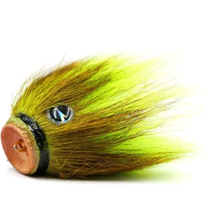 Lead Head VMC Mustache Shallow Baby X1, Chartreuse, 14g