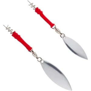 Paleta SAVAGE GEAR Spinner Screwin Teaser, Marimea M, Red-Silver, 3buc/pac