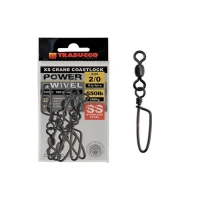 Agrafa Cu Vartej Trabucco  Ss X-strong Crane Barrel Nr 10 10 Buc/plic 60kg Agrafa Cu Vartej Trabucco  Ss X-strong Crane Barrel Nr 10 10 Buc/plic 60kg