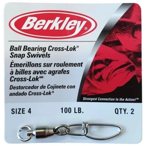 Agrafa Berkley McMahon Ball Bearing Swivels + Vartej cu Rulment, Inox Nr.4, 2buc/plic