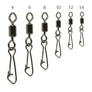 Agrafa + Vartej Mustad Nr 4 65Kg 10Buc Agrafa + Vartej Mustad Nr 4 65Kg 10Buc