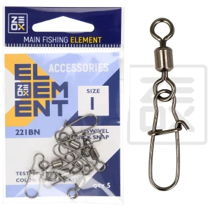 Agrafa cu Vartej ZEOX Swivel Quick Snap 221BN, Nr.2, 30kg, 6buc/pac Agrafa cu Vartej ZEOX Swivel Quick Snap 221BN, Nr.2, 30kg, 6buc/pac