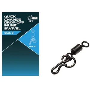 Vartej NASH Quick Change Drop Off In Line Swivel, Size 8, 10buc/pac Vartej NASH Quick Change Drop Off In Line Swivel, Size 8, 10buc/pac