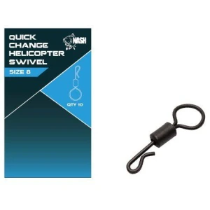 Vartej NASH Quick Change Helicopter Swivel, Size 8, 10buc/pac Vartej NASH Quick Change Helicopter Swivel, Size 8, 10buc/pac