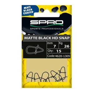 Agrafe Spro Matte Black HD Snap 3.5mm/9.5kg Agrafe Spro Matte Black HD Snap 3.5mm/9.5kg