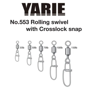 Agrafe cu Vartej Yarie 553 Crosslock Snap 50lb 6buc/plic Agrafe cu Vartej Yarie 553 Crosslock Snap 50lb 6buc/plic