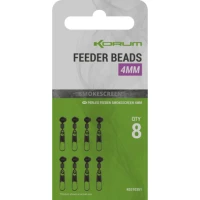 Agrafa KORUM Smokescreen Feeder Beads, 4mm, 8buc/pac Agrafa KORUM Smokescreen Feeder Beads, 4mm, 8buc/pac