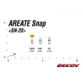 Agrafa DECOY Areate Snap SN20, Nr. 00, 18lbs, 10buc/pac