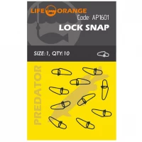 Agrafa Snap Orange Lock Snap No.1, 10buc/pac