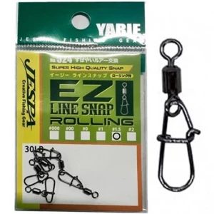 Agrafa cu Vartej YARIE Jespa 524 EZ Line Snap, Nr.00, 18lb, 5buc/pac Agrafa cu Vartej YARIE Jespa 524 EZ Line Snap, Nr.00, 18lb, 5buc/pac