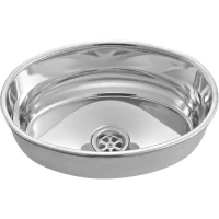 Chiuveta Ovala Pentru Barca Trem, 382x265x130mm, Inox