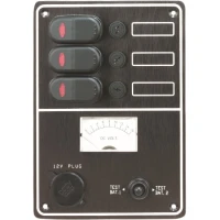 Panou Electric ALLROUNDMARIN cu 3 Intrerupatoare, Voltmetru si Priza