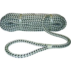 Parama de Amarare ALLROUNDMARIN cu Ochi Cosit, 15m, 16mm, Alb-Negru