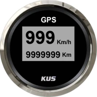 Vitezometru GPS Digital KUS 52mm, Negru