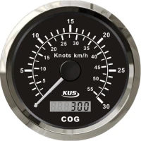 Vitezometru GPS KUS 0-30 Noduri, 85mm, Negru