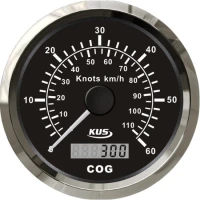 Vitezometru GPS KUS 0-60 Noduri, 85mm, Negru