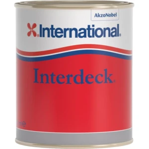 Vopsea Antiderapanta pentru Punte INTERNATIONAL Interdeck 1K, Alb, 750ml