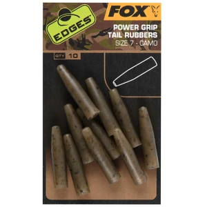 Conuri Fox Edges Camo Power Grip Tail Rubbers Nr.7, 10buc/pac