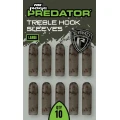 Manson Fox Rage Predator Camo Treble Hook Sleeves, Medium, 10buc/pac