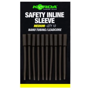 Tije Plumb KORDA Safety Inline Sleeve Nano Tubing/Leadcore, Medium, 10buc/pac